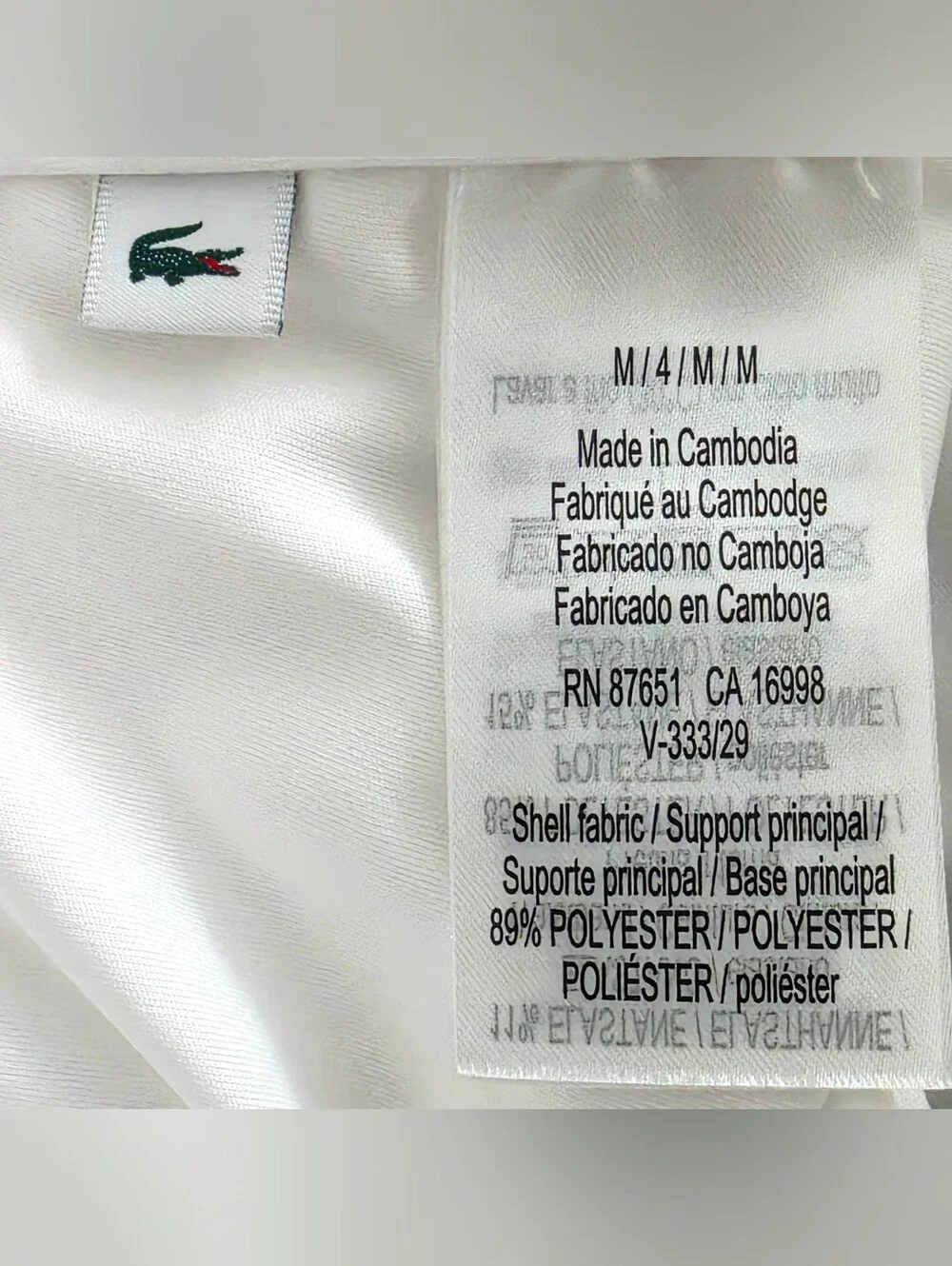 Lacoste tennis shorts